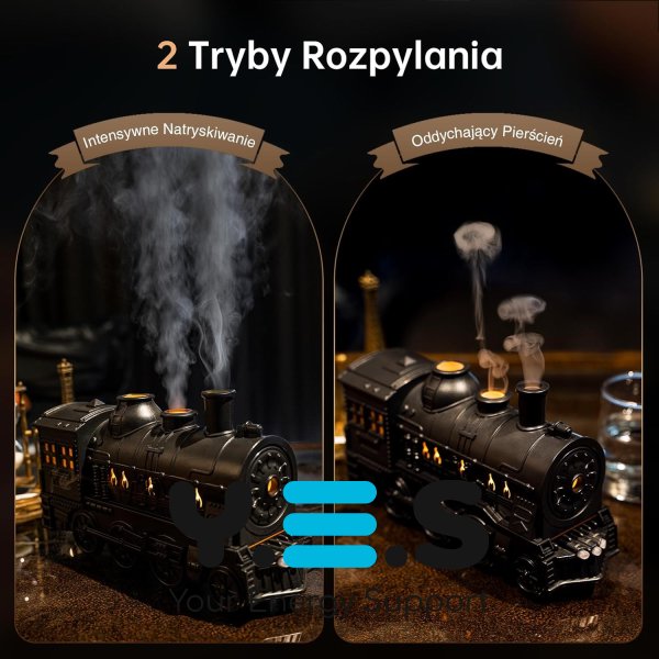 Зволожувач повітря «Паровоз» з USB-живленням, декоративний для дому та офісу