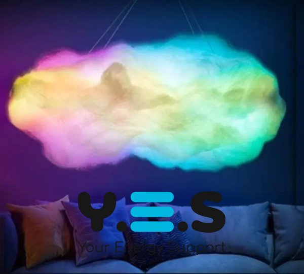 DIY світильник-нічник «Хмара» — підвісна LED лампа з RGB підсвіткою, Atmosphere Light