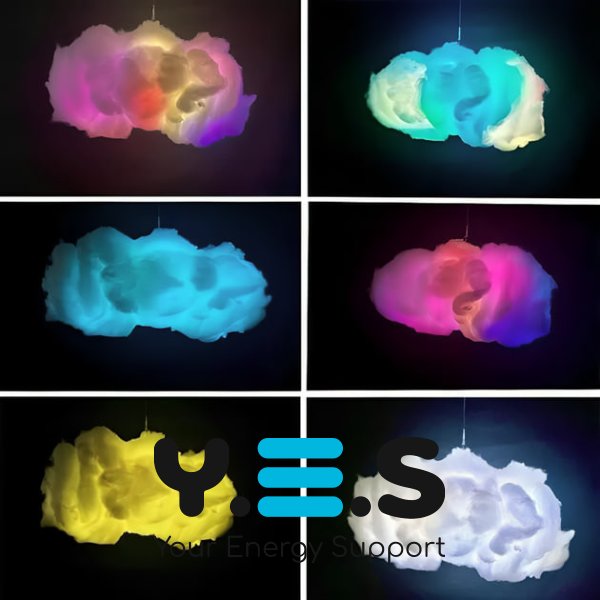 DIY світильник-нічник «Хмара» — підвісна LED лампа з RGB підсвіткою, Atmosphere Light