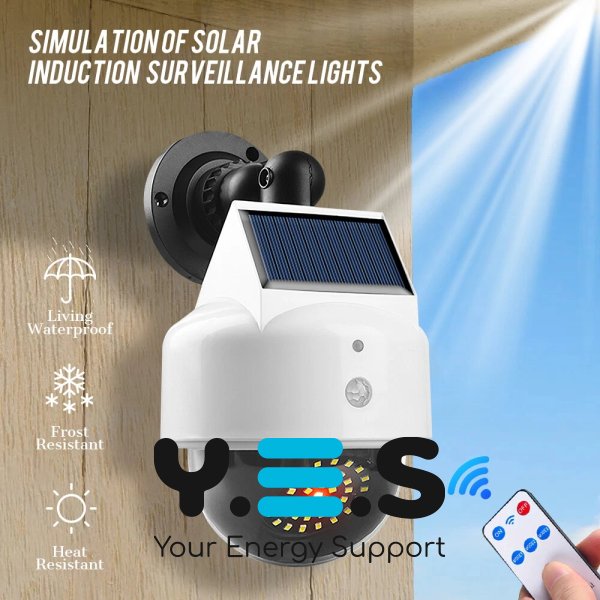 Вуличний настінний ліхтар-муляж камери JX-5118 з датчиком руху, 40 LED