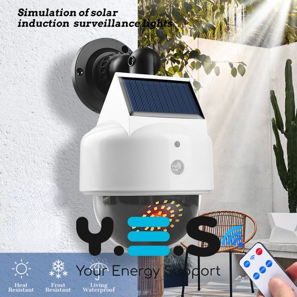 Вуличний настінний ліхтар-муляж камери JX-5118 з датчиком руху, 40 LED