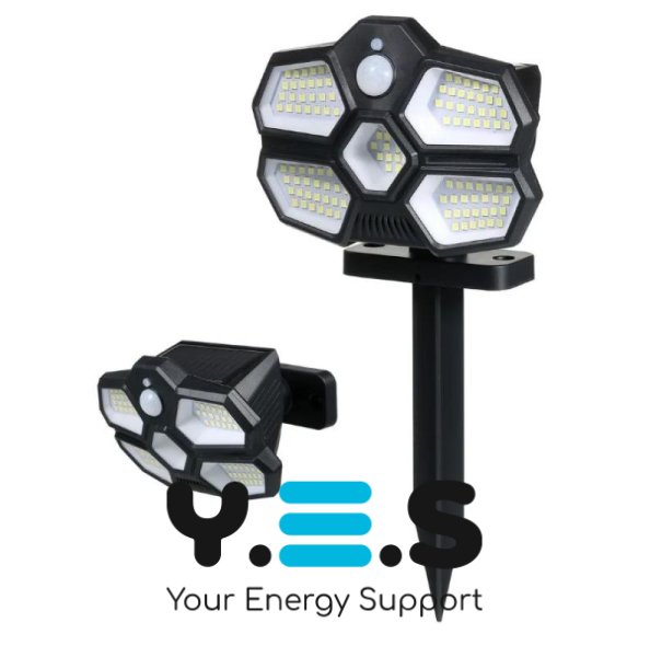 Вуличний LED світильник SH-580A Solar Induction з сонячною панеллю та датчиком руху