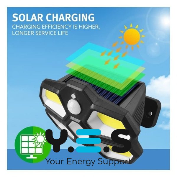 Вуличний LED світильник SH-580A Solar Induction з сонячною панеллю та датчиком руху