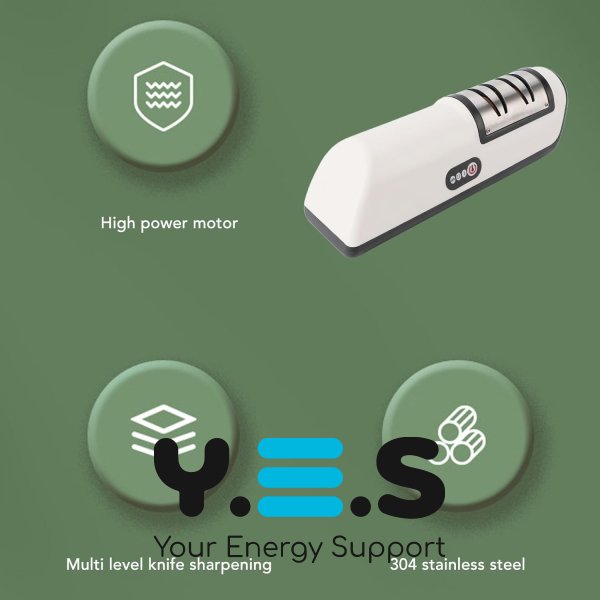 Акумуляторна USB електроточилка для ножів і ножиць (кухонні інструменти)