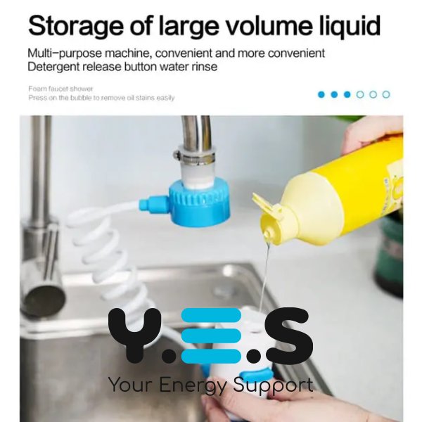 Багатофункціональна насадка‑удовжувач для змішувача YH‑01 з дозатором миючого засобу