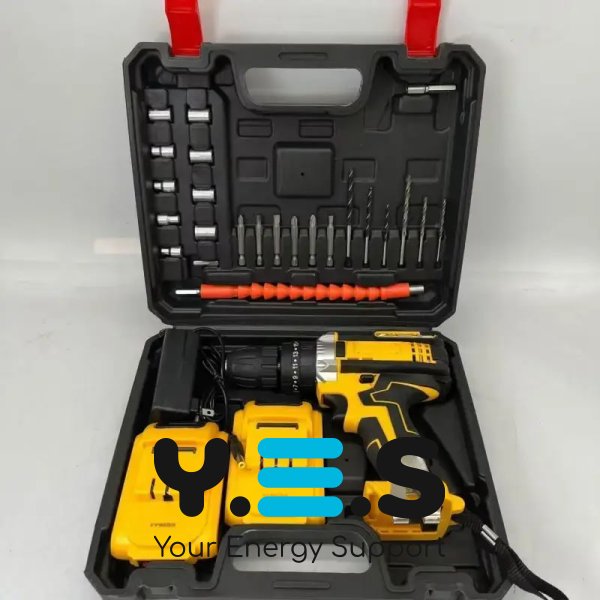 Шуруповерт Electric Drill 24W з набором слюсарного інструменту та насадками, універсальний