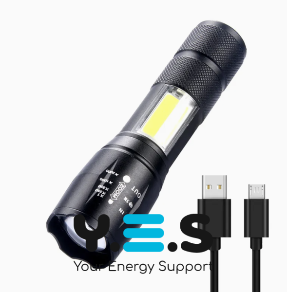 Тактичний водонепроникний ліхтар BAILONG BL-29-T6, USB Micro заряджання