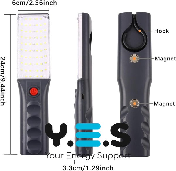 Портативний LED ліхтарик TORCH ZJ-1258 з гачком для підвішування