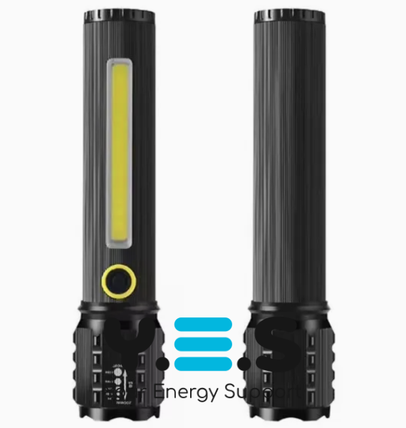 Ручний ліхтар BL-C63 COB із боковим підсвічуванням та USB-зарядкою