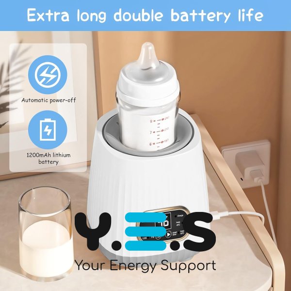 Портативний електропідігрівач-шейкер для дитячих пляшечок Electric Milk Bottle Shaker