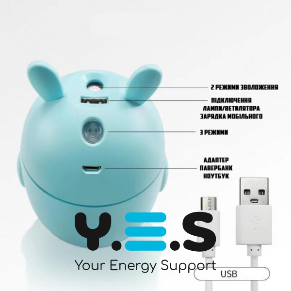 Дитячий ультразвуковий зволожувач повітря Safe Air Rabbit з LED-підсвіткою, USB-живлення