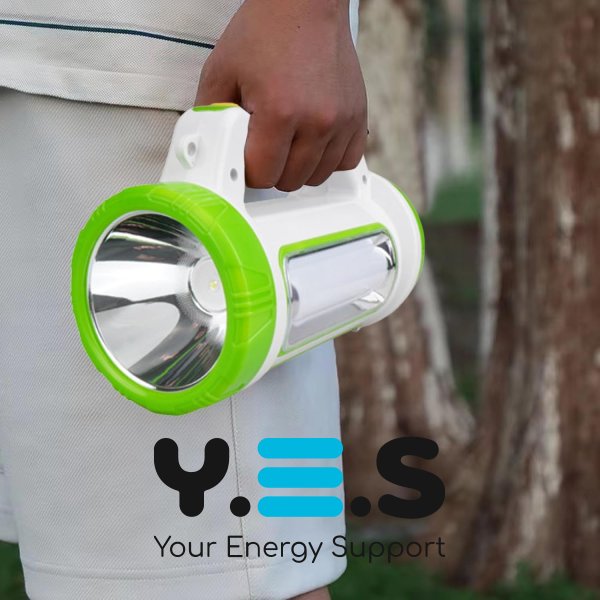 Портативний LED+COB прожектор-ліхтар JQ-6088 з Power Bank для намету та кемпінгу