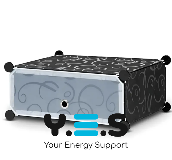 Збірна пластикова шафа-органайзер для дому 37×37×90 см, модульна шафа для взуття