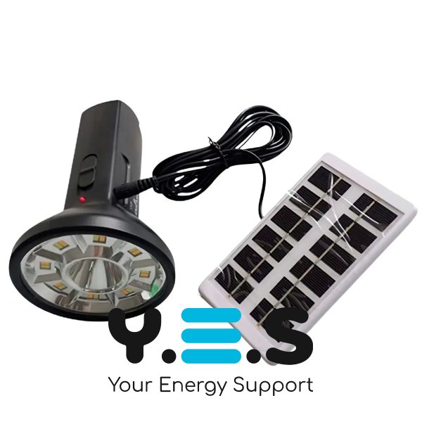 LED ліхтар-світильник на сонячній батареї Solar Flashlight CL-058