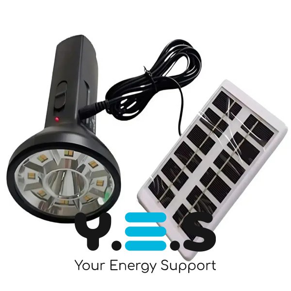 LED ліхтар-світильник на сонячній батареї Solar Flashlight CL-058