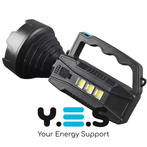 Універсальний LED ліхтар 8809T з COB-панеллю та сонячною зарядкою