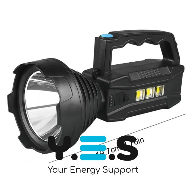 Універсальний LED ліхтар 8809T з COB-панеллю та сонячною зарядкою