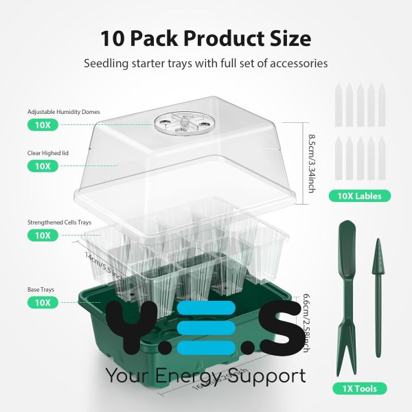 Універсальний набір лотків GrowBox для пророщування рослин зі LED-підсвічуванням