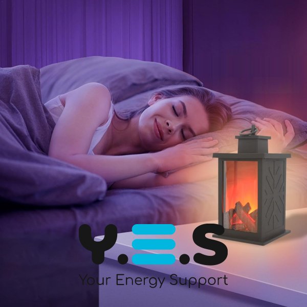 Декоративний камін-нічник Dekorstar: настільна лампа з ефектом живого полум’я