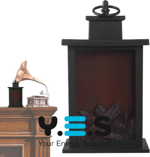 Декоративний камін-нічник Dekorstar: настільна лампа з ефектом живого полум’я