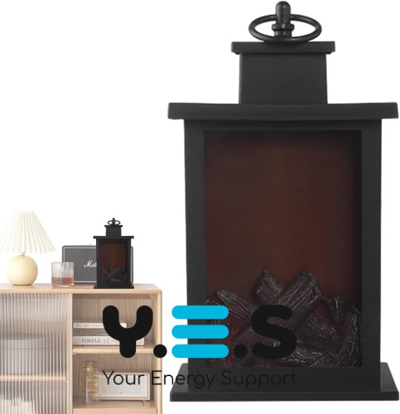 Декоративний камін-нічник Dekorstar: настільна лампа з ефектом живого полум’я