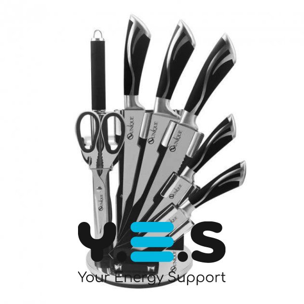 Кухонний набір ножів UNIQUE UN-1834 з нержавіючої сталі (комплект)