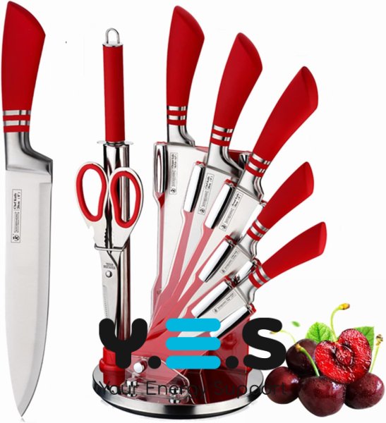 Набір кухонних ножів UNIQUE UN-1832 з нержавіючої сталі