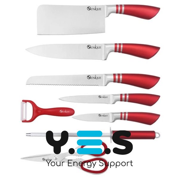 Набір кухонних ножів UNIQUE UN-1832 з нержавіючої сталі