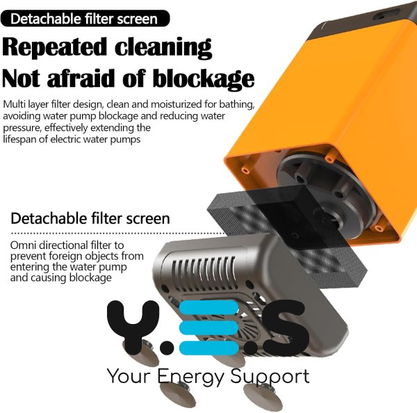 Портативний похідний душ Outdoor Shower 1402 з акумулятором 7800 mAh