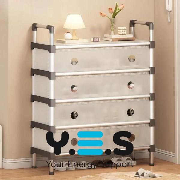 Полиця-органайзер для взуття SKLM-25-LT6205, металева, 5 рівнів, компактна для зберігання