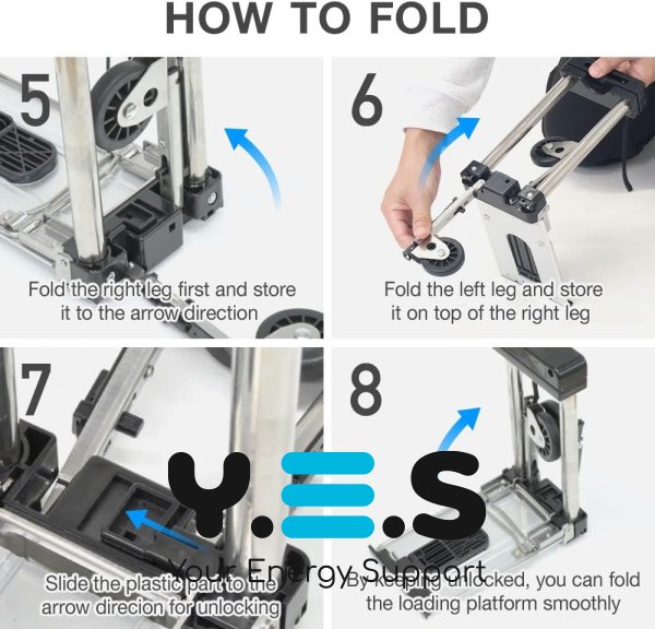 Складна універсальна візок‑сумка для покупок на колесах, легка та міцна