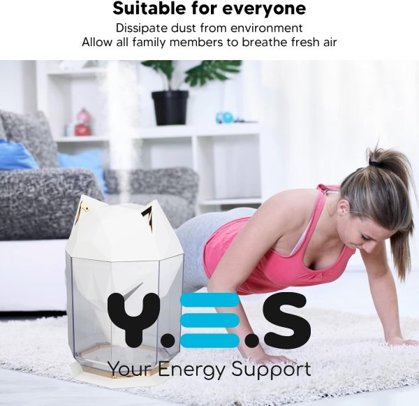 Портативний зволожувач повітря Kinscoter Guardian Wolf SH-L162, голова вовка, 650 мл