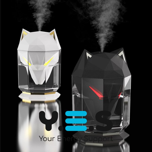 Портативний зволожувач повітря Kinscoter Guardian Wolf SH-L162, голова вовка, 650 мл