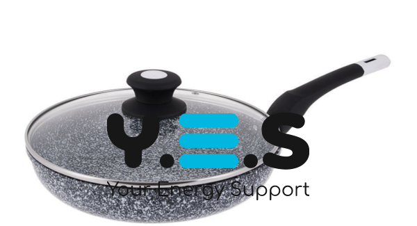 Глибока сковорода UNIQUE UN-5114-22 з кришкою, антипригарне гранітне покриття