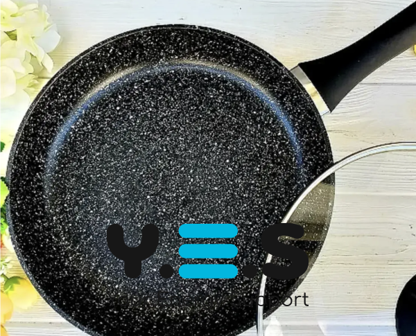 Сковорода UNIQUE UN-5152 20 см з антипригарним мармуровим покриттям, традиційна