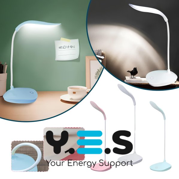 Світлодіодна настільна LED-лампа з USB, сенсорним керуванням і 3 рівнями яскравості