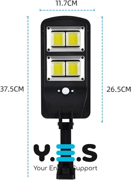 Світлодіодний вуличний прожектор LL-68T з датчиком руху, сонячною панеллю та пультом ДК