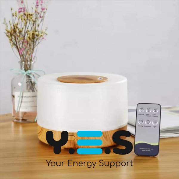 Портативний ультразвуковий зволожувач-очищувач 3в1 VMHouse 700 мл, аромадифузор з LED-нічником, безшумний для дому