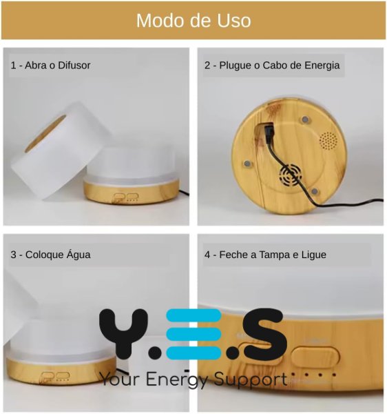 Портативний ультразвуковий зволожувач-очищувач 3в1 VMHouse 700 мл, аромадифузор з LED-нічником, безшумний для дому