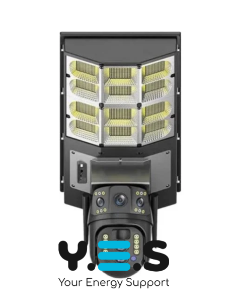 Вулична PTZ IP-камера 4Мп на 2 об’єктиви з LED-ліхтарем і сонячною панеллю SPM-XA01