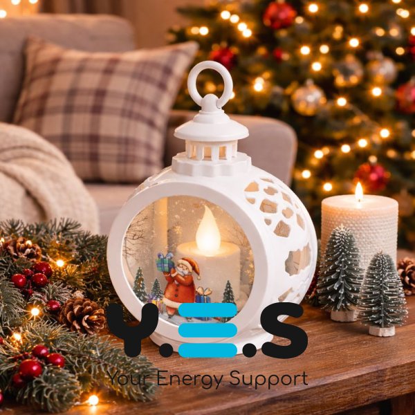 Декоративний різдвяний світильник на батарейках — святковий затишний нічник для дому