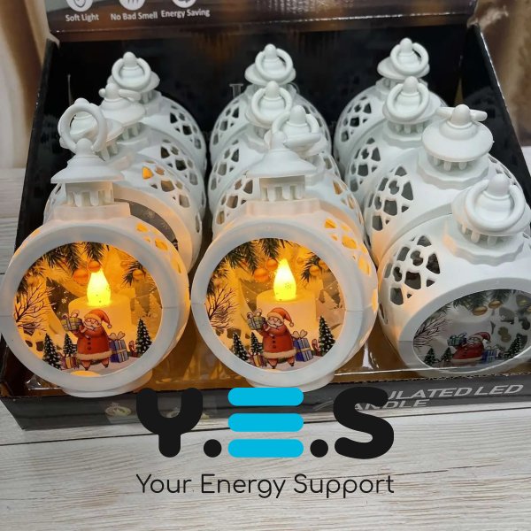Декоративний різдвяний світильник на батарейках — святковий затишний нічник для дому