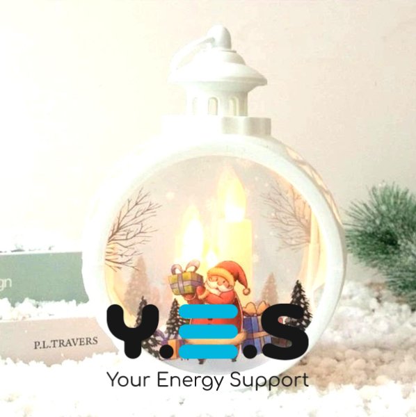 Декоративний різдвяний світильник на батарейках — святковий затишний нічник для дому