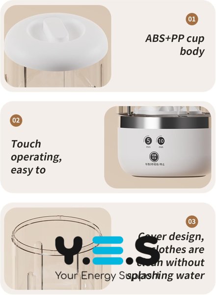 Портативна міні-пральна машинка USB 1505 для дому й подорожей (через USB)