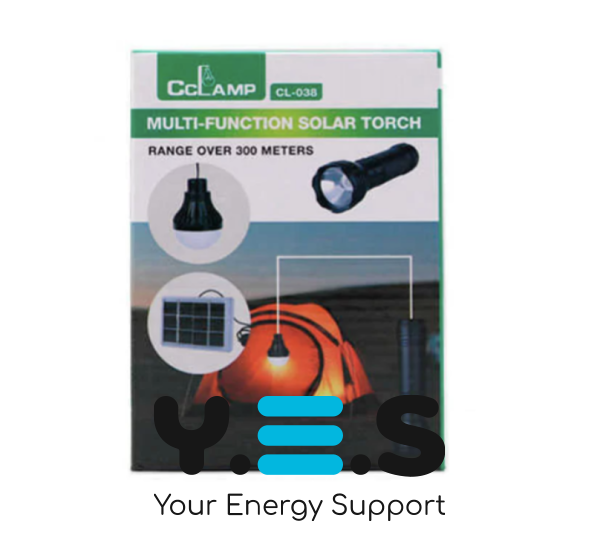 Портативний LED-світильник-ліхтар CL-038 для дому й кемпінгу із сонячною зарядкою