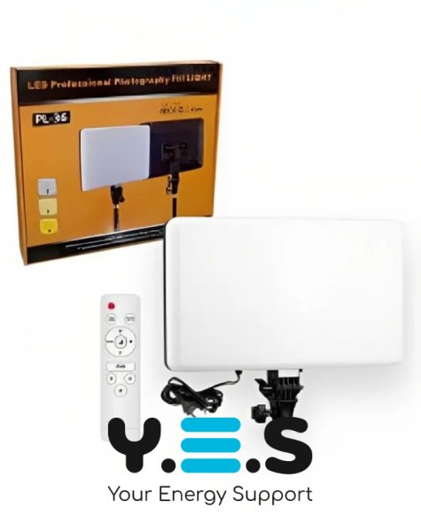 Прямокутна LED-лампа PL-36 для фото/відео з пультом, LED-прожектор для блогера та візажиста