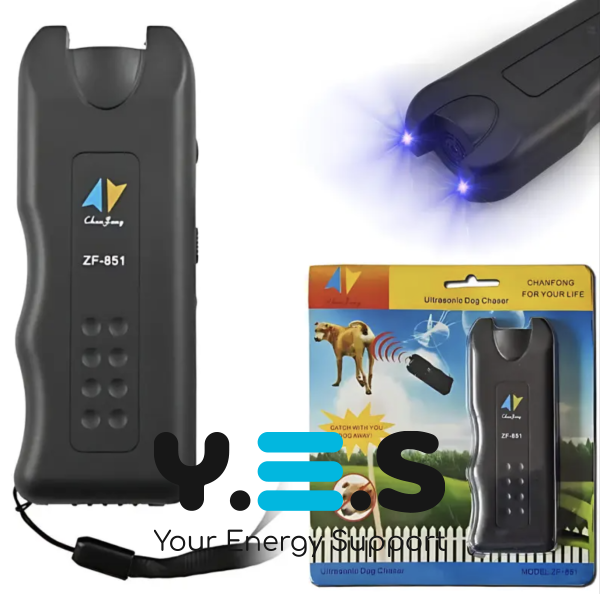 Ультразвуковий відлякувач собак ZF-851 з ліхтариком і лазерним покажчиком