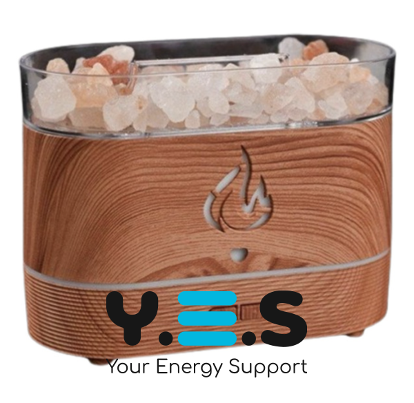 Аромадифузор-зволожувач з камінням Aroma Diffuser UV-1/FT-1928, настільна соляна лампа