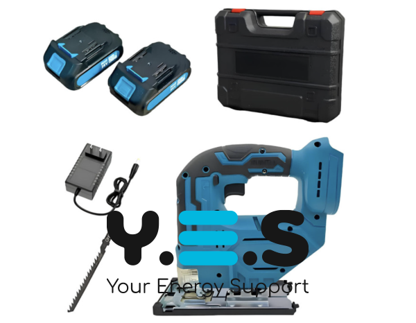 Портативна шабельна пила-лобзик 48V, акумуляторний електролобзик з 2 акумуляторами