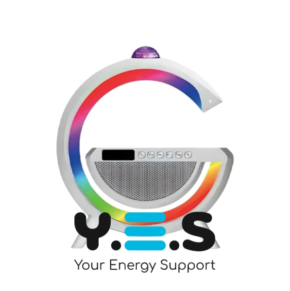 Настільна смарт-лампа-нічник 3-в-1 RGB G2388 з бездротовою зарядкою та Bluetooth-колонкою